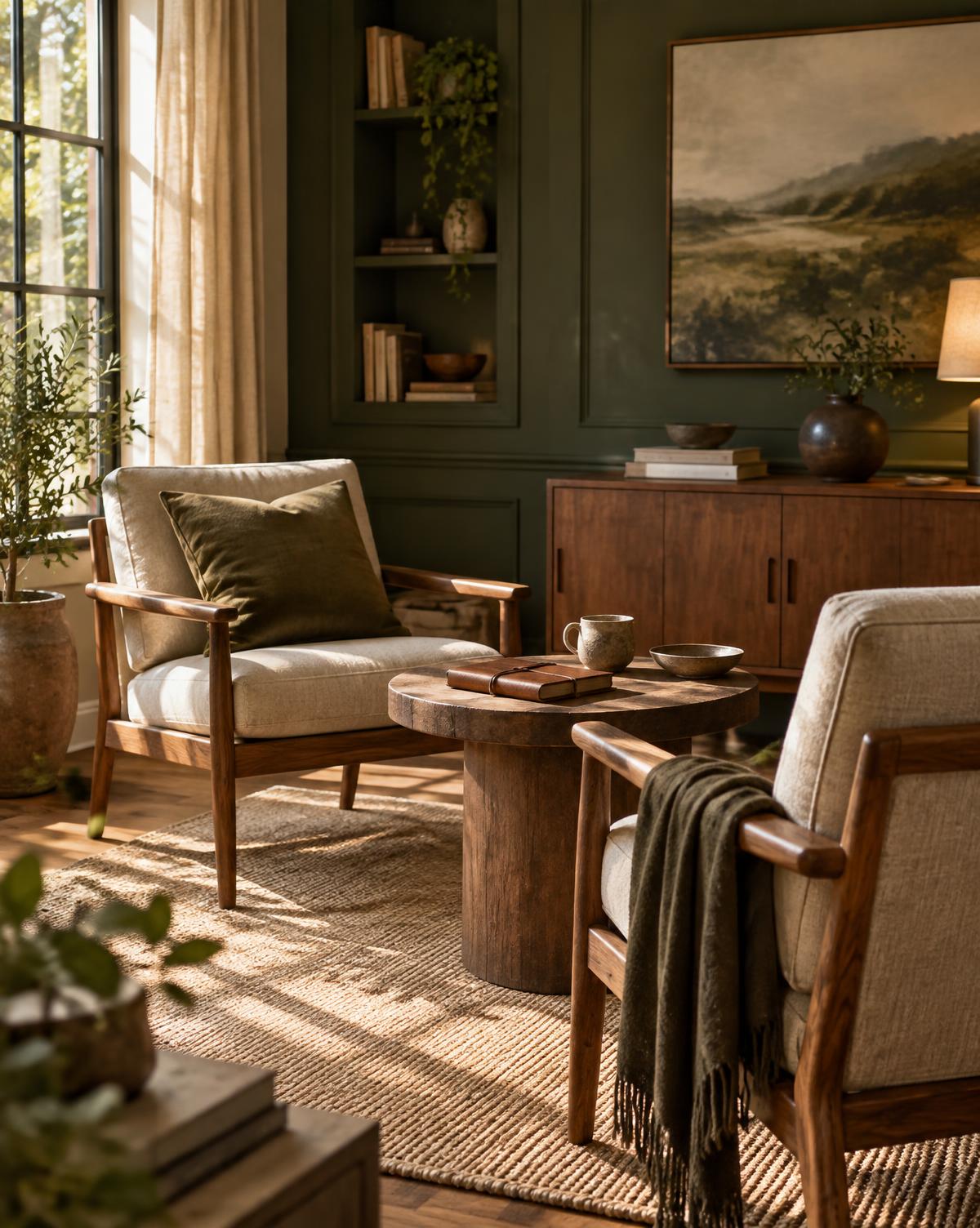 A warm, private conversation space